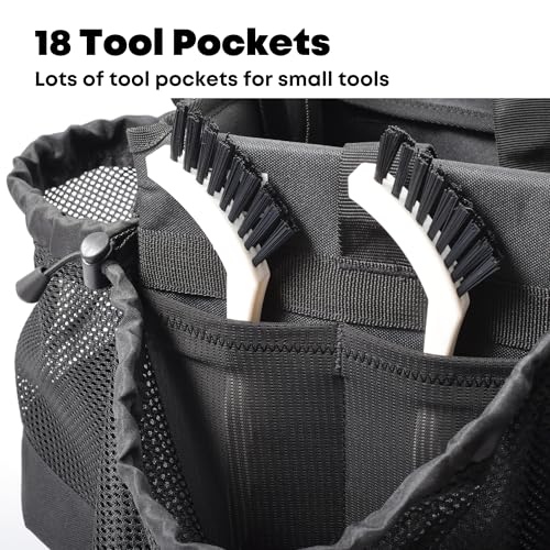 Pro Caddy for House Cleaning, Auto Detailing, Bike Detailing, Cleaning Supplies and Tools, Jet Black