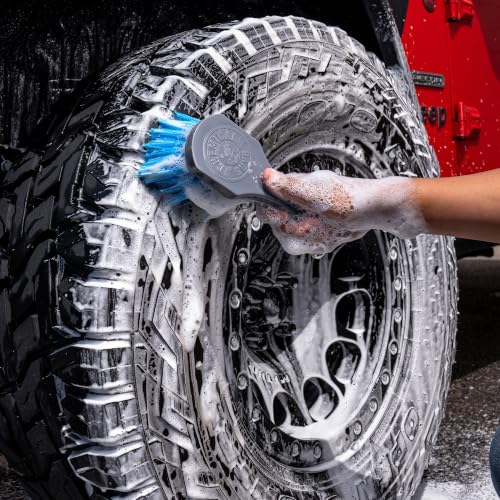 Chemical Guys ACCG05 Big Blue Stiffy Heavy Duty Tire & Upholstery Cleaning Brush, (Safe for Cars, Trucks, SUVs, RVs, Motorcycles, & More) Blue