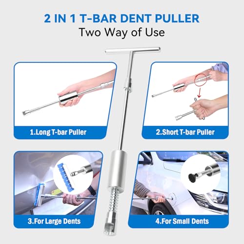 Dent Puller Kit for Car for Auto Body Dent Repair Door Dings and Creases | Adjustable PDR Tools,Paintless Repair Dent Kit,DIY Body Repair,Door Dings,Easy to Use for Both Beginners and Professionals