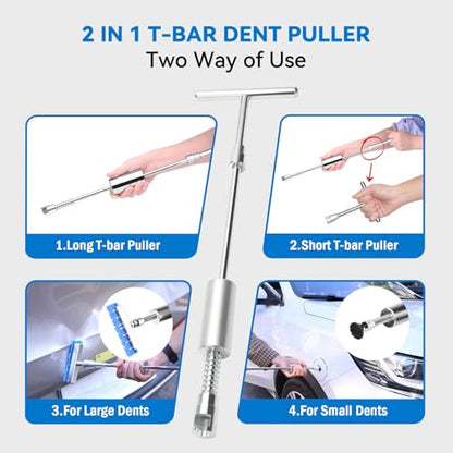Dent Puller Kit for Car for Auto Body Dent Repair Door Dings and Creases | Adjustable PDR Tools,Paintless Repair Dent Kit,DIY Body Repair,Door Dings,Easy to Use for Both Beginners and Professionals