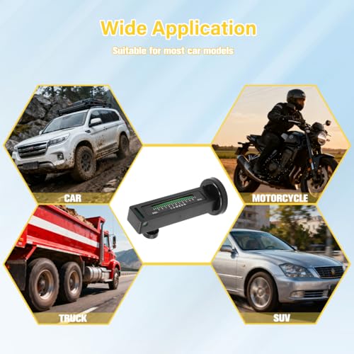 Car Adjustable Magnetic Gauge Tool, Vehicle Wheel Camber Castor Pillar Strut Alignment Tool, Magnetic Automotive Castor Gauge, Universal for Truck SUV RV Tyre Repair (Black) - color: Black
