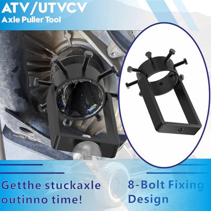 CV Axle Removal Tool for ATV UTV,Heavy-Duty 3.75 Inch (95mm) Inner CV Joint Puller, Reinforced Axle Shaft Grabber for Stubborn Joints, Slide Hammer Not Included