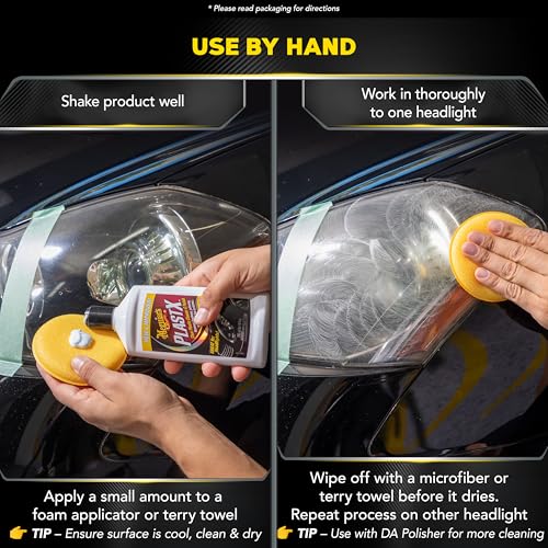 Meguiar's PlastX Clear Plastic Polish, Headlight Restoration Polish, Plastic Cleaner & Scratch Remover, Restores Clarity, Removes Yellowing, Oxidation & Cloudiness, 10 Oz - size: 1 Pack