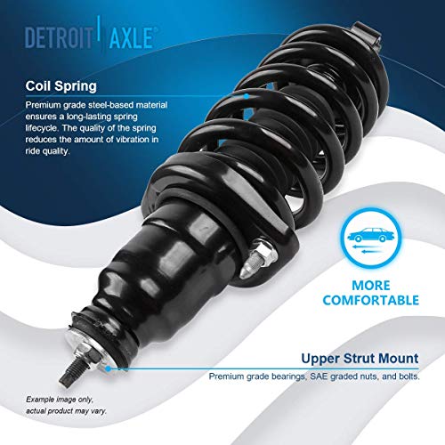Detroit Axle - Rear 2pc Struts for 2003-2011 Honda Element, 2 Struts w/Coil Spring Assembly 2004 2005 2006 2007 2008 2009 2010 Replacement Suspension - size: 171101L_171101R/PAIR