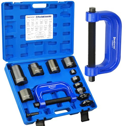 21pcs Ball Joint Press and U Joint Removal Tool, Heavy Duty Upper and Lower Ball Joint Service Set for 2WD 4WD Car Light Truck - color: Blue
