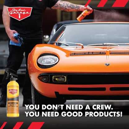 Jay Leno's Garage Quick Detailer Spray – Car Detailing Spray and Auto Detailer Spray for a High Gloss Finish, Fast Shine Car Exterior Cleaner and Everyday Easy Quick Detail Automotive Cleaner (16 oz) - size: 16 Fl Oz (Pack of 1)