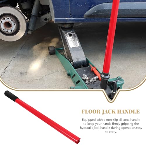 CALLARON 3 Ton Horizontal Hydraulic Jack Handle - Heavy Floor Jack Handle Replacement, Duty Replacement Pole Lever for Floor Jacks, Car Jack Accessories with Anti-Slip Grip(Red) - size: 37.00X2.00X2.00CM