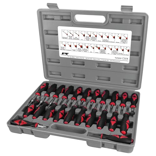 Performance Tool W89732 Terminal Release/Remover Set - 23-Piece Kit for Safe Removal of Terminal Blocks - style: 23pc Terminal Release Kit