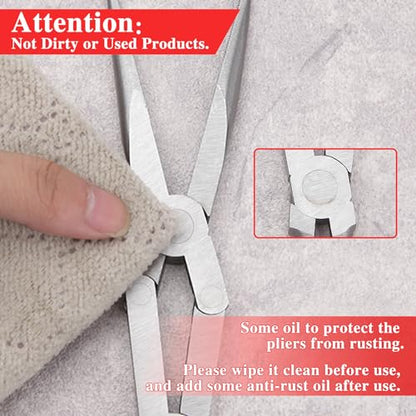 13" Extra Long Needle Nose Pliers, Straight Dual Material Long Reach Pliers with Serrated Jaw, Double-joint Long Nose Pliers Extended Reach Needle Nose Pliers for Hard to Reach Narrow Spaces - style: Long Nose