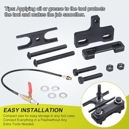 Upgrade 67605 Valve Spring Compressor Tool, Engine Valve Spring Compressor & Air Valve Holding Hose Tool Compatible With 4.8 5.3 5.7 6.0 6.2 LS1 LS2 LS3 LS6 Engine