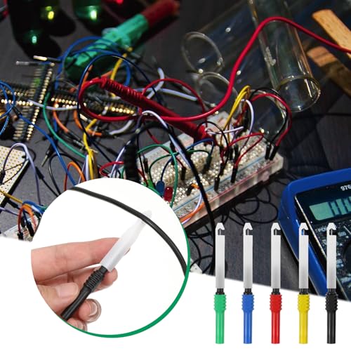 33PCS Back Probe Kit, Banana Plug to Copper Alligator Clip Test Leads Set with Wire Piercing Probes, 4mm Banana Plug Adapter for Automotive Diagnostic, Car Repairing