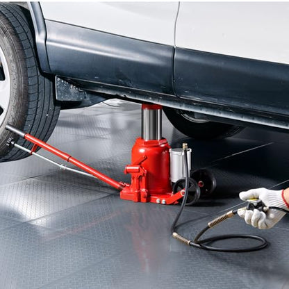 VEVOR Pneumatic Bottle Jack 50T Hydraulic Car Jack Lift Range 27-43cm Air Transmission Jack 110231lbs for Heavy Duty Vehicles - size: 50T Air Hydraulic