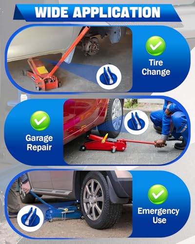Magnetic Pinch Weld Jack Adapter, Blue, One Pack | Aluminum, Slotted Jack Pad, Universal Jack Puck, For Floor Jack, Safe Lifting for Cars SUVs Trucks - color: Blue