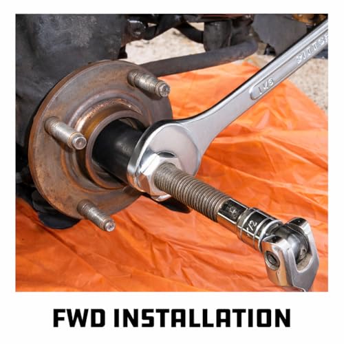 Powerbuilt Master Hub Puller Tool Set, Remove and Install Car Wheel Hubs and Axels, Ford and Mercury, Front-Wheel or Rear-Wheel Vehicles - 648608 - style: 9 Piece