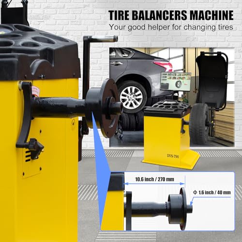Tire Changer and Premium Wheel Balancer Combo with Bead Blaster & 24" LCD, 110V for 10-26" Rims, Advanced Tire Service System for Professional Use