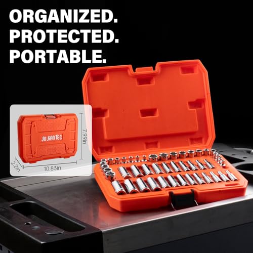 47-Piece 1/4" Drive Impact Socket Set - size: 47pcs Deep & Shallow