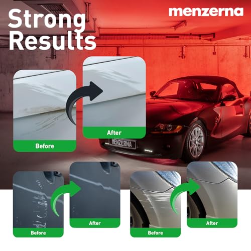 menzerna Heavy Cut Compound 400 Green LINE Car Polish I Heavy Cut, Medium Cut & Finish I Buffing & Polishing Compound for Scratch Repair I for ScratchesI High Abrasion, Silicone Free I 32oz - style: Green line