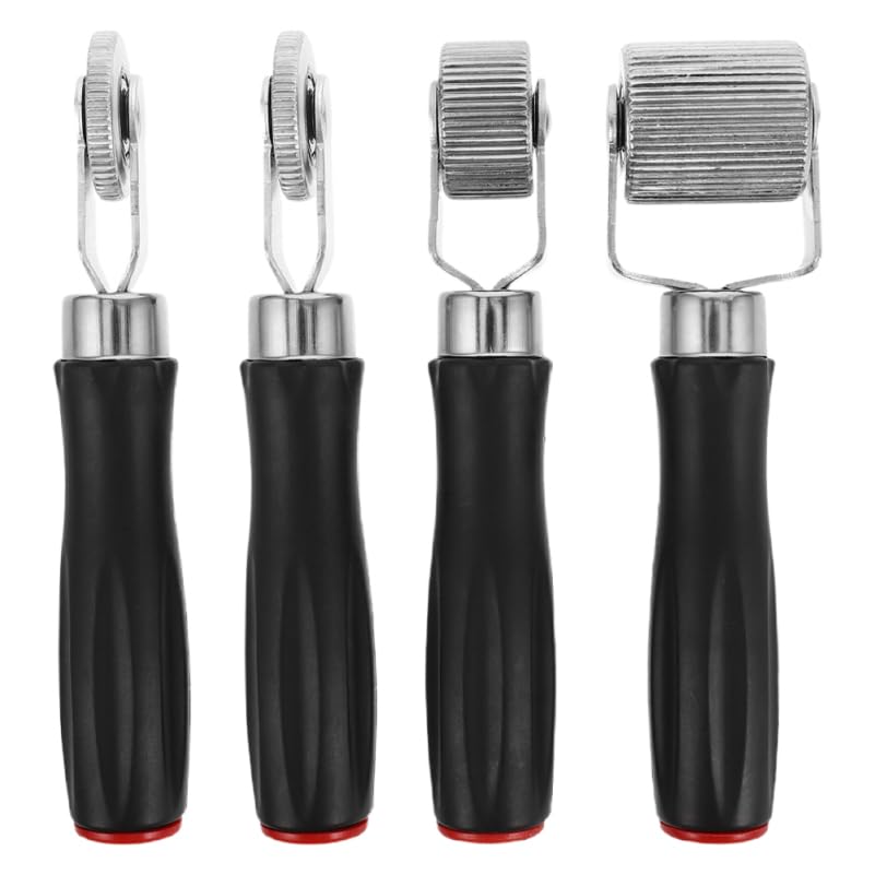 Yardwe 4pcs Automotive Tire Repair Tools Tire Buffing Wheels Set with Plastic Handles 6mm 20mm 40mm for Car Truck Motorcycle Patch Compaction and Polishing