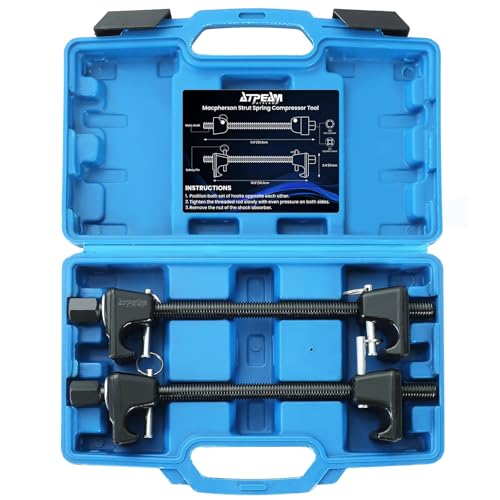 ATPEAM Macpherson Strut Spring Compressor 2pc Heavy Duty Coil Spring Compressor Strut Remover Installer Tool 7/8in Socket 1/2in Drive