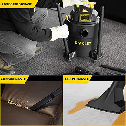 Stanley - SL18116P Wet/Dry Vacuum, 6 Gallon, 4 Horsepower Black - size: 6 Gallon, 4.0 HP AC