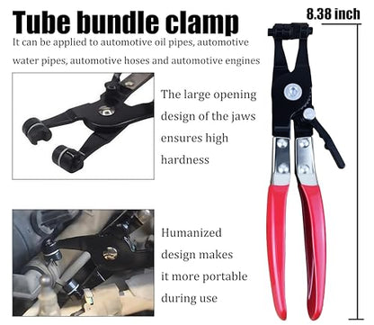 Set 4Pcs electrical connector disconnect tool,Fuel Line Pliers,9" Fuel Filter Caliper,electrical disconnect pliers for cars,Hose Pipe Clamp Clip