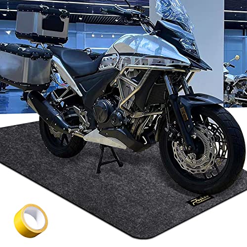 Roykaw Garage Floor Mat and Mechanic Pad, Motorcycle Parking Mat,Protect Floor from Spills, Drips, Splashes and Stains, Oil Absorbent/Cut to Size/Waterproof/Non Slip Design - 39.3" x 72.8" - size: 39.3x72.8"