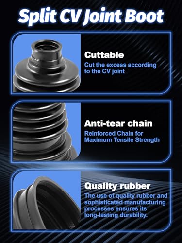 2PCS CV Axle Boot Repair Kit for 25-125mm Height | Fits Shaft Size 26mm-34mm CV Boot Repair Kit Tie Rod Boot for Most Vehicle,Silicone CV Joint Boot - size: 2PCS CV Boot