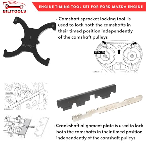 BILITOOLS 1.5 1.6 Ecoboost Engine Timing Tool Kit Compatible with Ford Mazda | OEM No. 303-1097 303-1550 303-1556