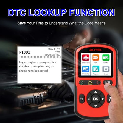 Autel AL549 OBD2 Scanner Code Reader with ABS Diagnostic & Battery Test, Enhanced Check and Reset Engine Fault Code, Live Data, Freeze Frame, CAN Car Diagnostic Scan Tool for All OBDII Car After 1996