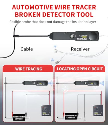 EM415Pro 6-42V Wire Tracer Car Electrical Circuit Breaker Finder