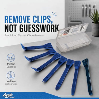 7-Piece Auto Trim Removal Tool Kit – Plastic Pry Tool Set for Car Door Panel & Dash – Automotive Interior Clip Removal Tool Set with Storage Case