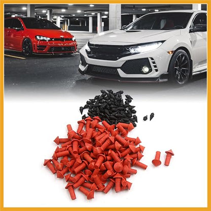 170Pcs Car Universal Mushroom Shaped Tire Repair Insert Plugs Red Black Replacement