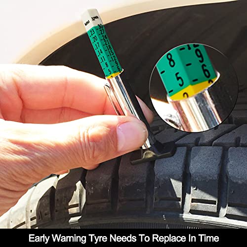 Godeson 88702 Smart Color Coded Tire Tread Depth Gauge (Pack of10) - size: 10 Pack