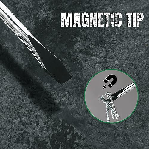 SK 6-Piece Slotted Screwdriver Set, Magnetic Screwdriver Set, S2 Steel, SureGrip Handle - style: Slotted