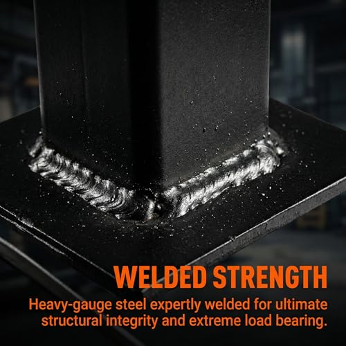 22-Ton Heavy-Duty Jack Stands, Adjustable Steel Support with Locking Pin, Professional Automotive Stand for Trucks, SUVs, and Vehicles, 44,000 lbs Capacity, 1 Pair (Black + Steel) - color: Black + Steel