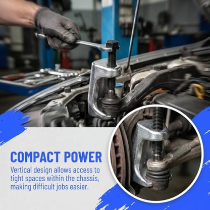 Tie Rod End Puller Ball Joint Separator Tool Metal Ball Head Extractor Silver 20 mm 27 mm 34 mm Universal Fit