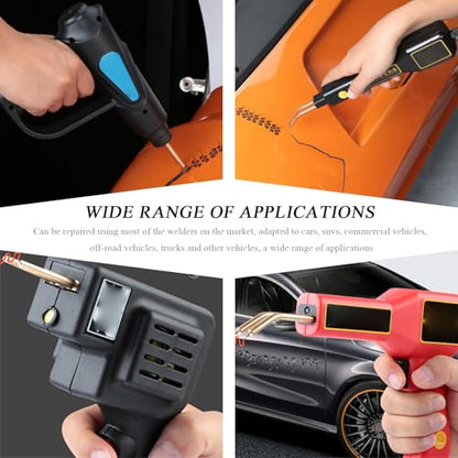 1000PCS Hot Staples Welding Rods, 0.6mm 0.8mm Wave Shape Bumper Dashboard Repair Welding Wire, Metal Plastic Welding Staples Supplies for Machine Repair, Car Accessories - color: 1000pcs