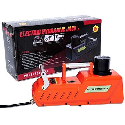 E-HEELP 15 Ton Electric Hydraulic Floor Jack, 12V DC Heavy Duty Truck Jack with LED Light for RV, SUV, Van, Sedan, Trucks (7.8-20.4 Inch Lift)