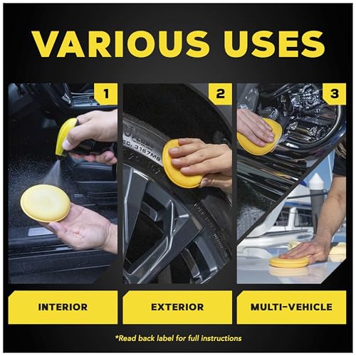 Meguiar's W0004 Supreme Shine 4" Foam Applicator Pads – 4 Pack - size: No Size