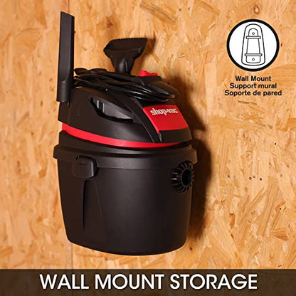 Shop-Vac 5760288 2.5 Gallon Wet/Dry Vacuum, 2.5 Peak HP, 1.25 Inch Diameter x 4 Ft Hose, Portable Compact Design - color: Black
