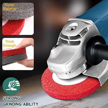 Keadic 18Pcs 4 Inch Wool Felt Polishing Wheel Disc Kit Includes Wool Felt Disc Wheel Pad and Buffing Polishing Paste, Wool Polishing Wheel Buffer Pads Wool Polishing Disc for Marble - color: 18Pcs Polishing & Sanding Wheel Disc Kit