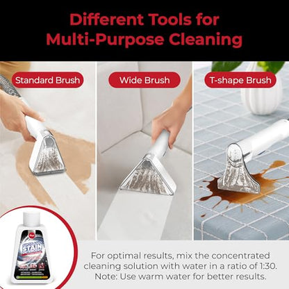 Rosewill Multi-Purpose Portable Carpet and Upholstery Cleaner, Powerful Suction 18 KPa Spot Cleaner, 600W Motor, Car and Auto Detailer, Stain/Spot Remover; Versatile Use: Carpet, Sofa, Pet Hair - color: White