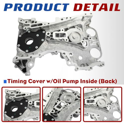 1.4L Head Gasket Set Timing Chain Kit &Timing Chain Cover w/Oil Pump Inside | Fit For 1.4LChevy Sonic/Cruze/Trax 2011-2020 Buick 1.4L Encore 2013-2017 OE#25199424 HS26540PT-1 - size: Head Gasket +Timing Chain Kit+Timing Chain Cover