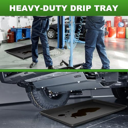 6 Pcs Oil Oil Drip Tray - 35.4 x 24 x1.6 Inches, Large Oil Drip Pans for Under Car Garage Floors, Extra Large Oil Catch Pan for Car Driveway Automotive - size: 6
