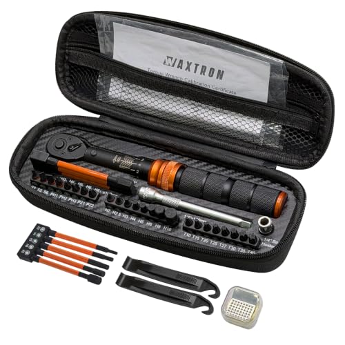 Bike Torque Wrench Set, 2-20 Nm, 35-Piece Kit with 1/4" Drive Click Ratchet Wrench and Bits