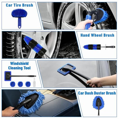 Car Detailing Kit,36pcs Car Detailing Brush Set,Car Cleaning Kit with Professional Car Detailing Brush Set,Auto Detailing Brush Set,Car Wash Kit,Car Detailing Kit Interior Exterior Wheels Cleaner