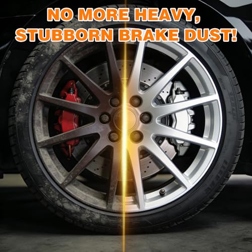 DOUNIU Rim & Wheel Cleaner Spray, Iron Rust & DUST Remover, Purple Color Changing Iron Remover, Brake Dust & Rust Cleaner for Most Wheels, Aluminum Safe, 10 fl oz