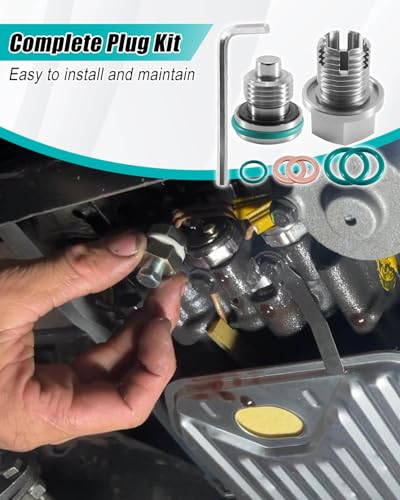 M14*1.5-15mm Magnetic Oversize Piggyback Oil Drain Plug, Stainless Steel Self Tapping Oil Pan Thread Repair Kit - size: M14.2*1.5-15mm