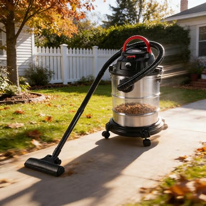 Wet Dry Vac 5 Gallon, 4.3 Peak HP 3-in-1 Shop Vacuum with Blowing Function, 32mm Caliber Stepless Speed Regulation, for Home Car Garage Carpet Upholstery Hard Floor (Black)