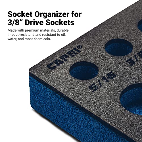 Capri Tools Mechanic's Tray for 3/8 in. Drive Sockets, SAE - size: SAE